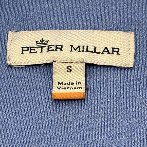 Peter Millar Perth Performance Men’s Pullover 1/4 Zip Size Small Blue - Picture 4 of 11